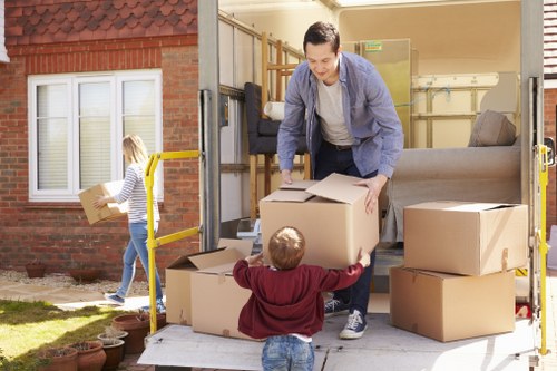 Professional flat removals service handling stairs and narrow access