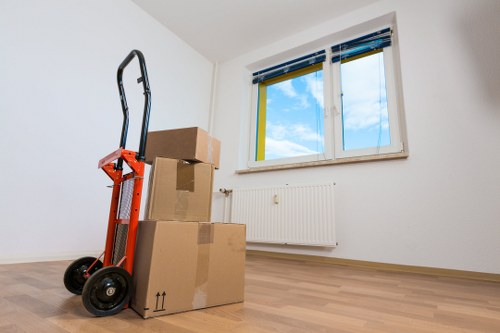 Professional moving vehicle suitable for Highbury access and parking